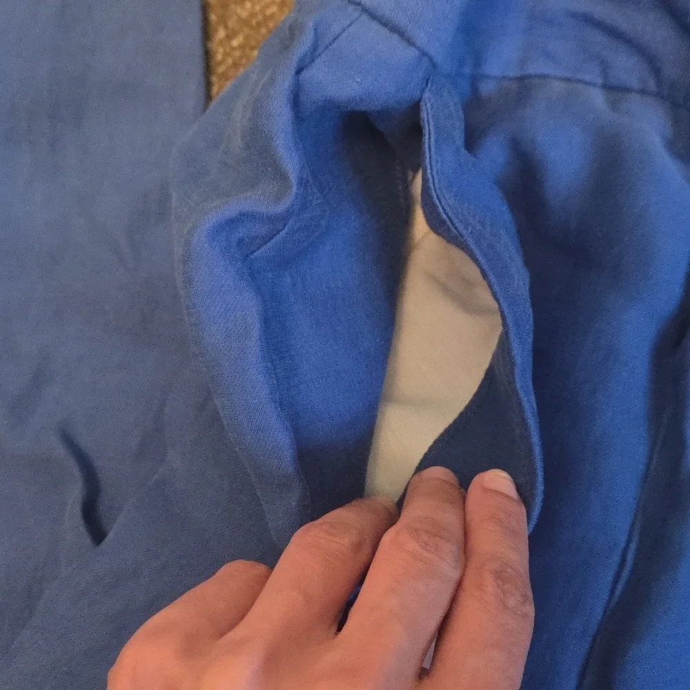 EUC Zara Linen Blend Cobat Blue Pants - Picture 5 of 6